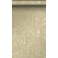 TAPETE tropische Blätter 53 cm x 10.05 m - Braun, Papier (53/1000cm) - Origin Wallcoverings
