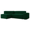 ECKSOFA Lordin, Seite: Links - Smaragdgrün, Holz/Textil (267/205cm) - MIRJAN24