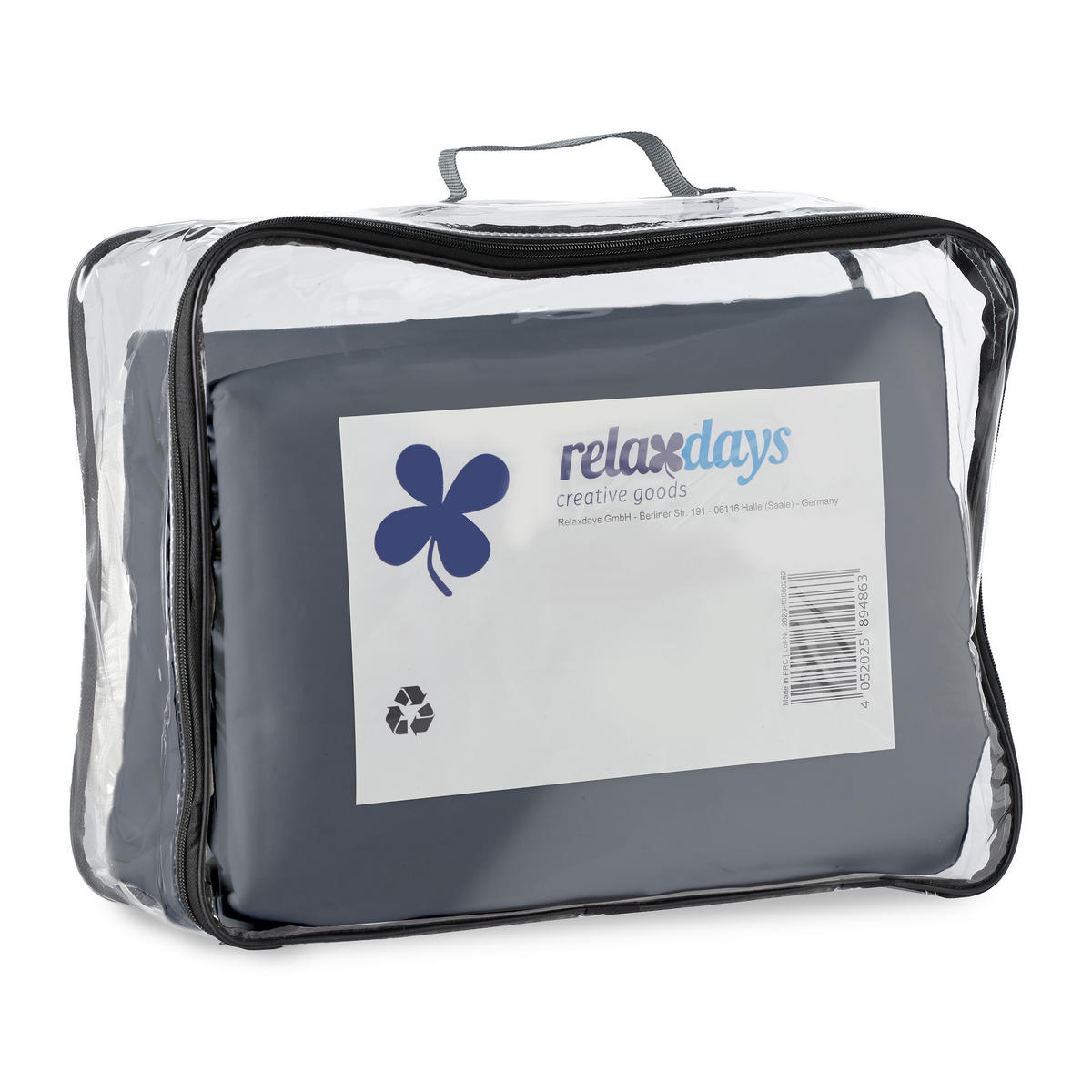 SONNENSEGEL - Grau, Textil/Metall (350/250cm) - Relaxdays