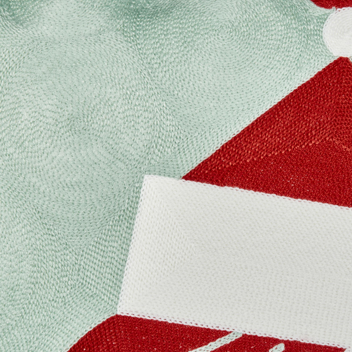 DEKOKISSEN 2er-Set Rot 45/45 cm Pudding - Rot/Weiß, Naturmaterialien (45/45cm) - Beliani