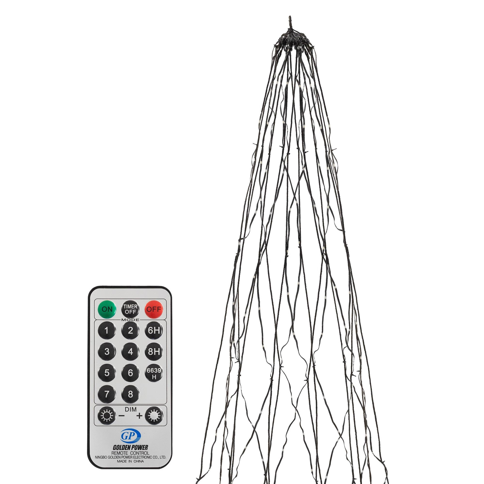 ECD-Germany Led Schwarz 200 cm