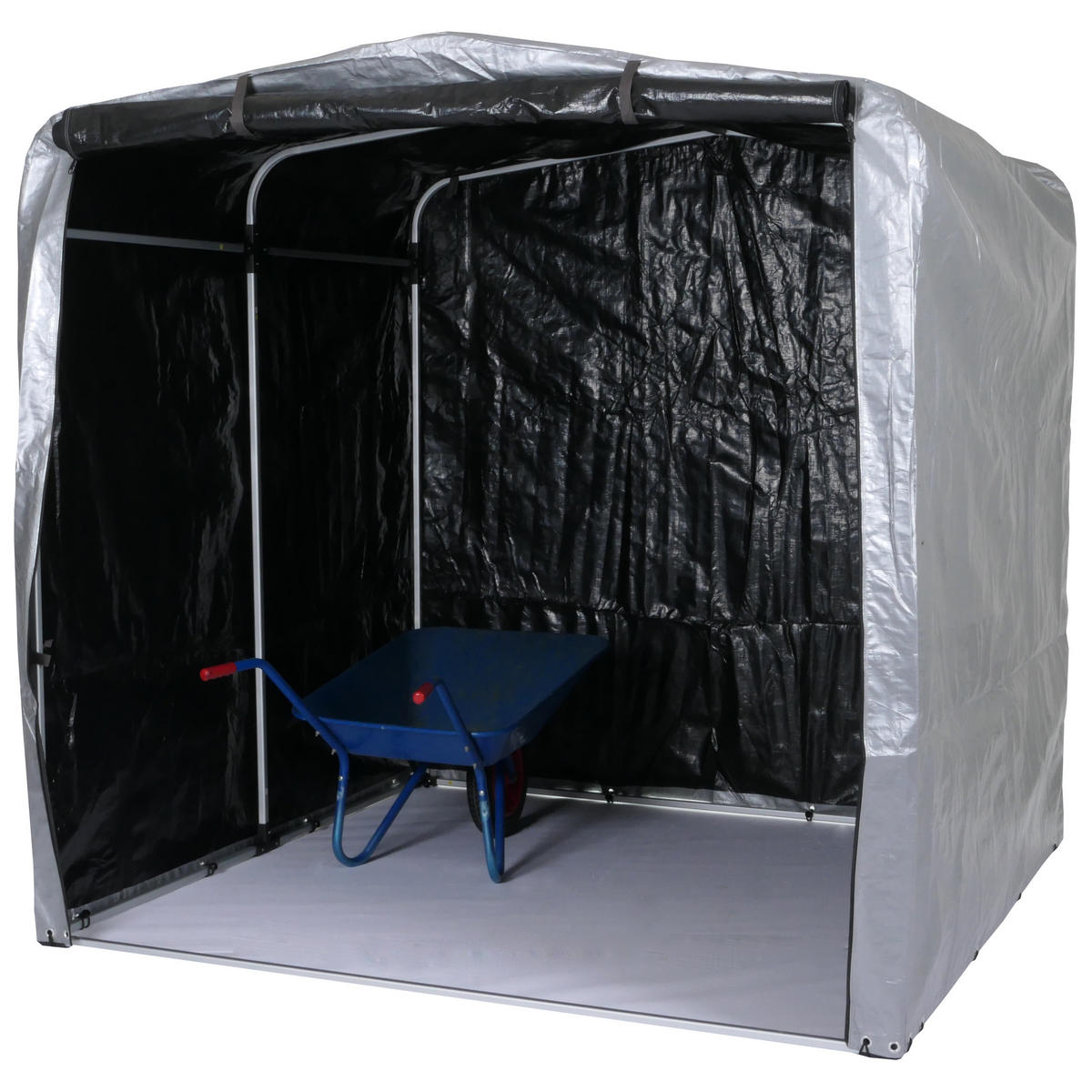 GERÄTEHAUS Silber - Silberfarben, Kunststoff (201/201/201cm) - MCW