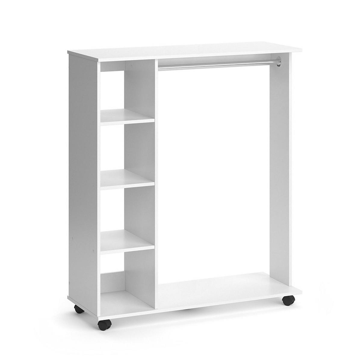 ŠATNÍKOVÁ SKRIŇA Cosmo biely - biela, kompozitné drevo (110/129.4/42cm) - Vicco