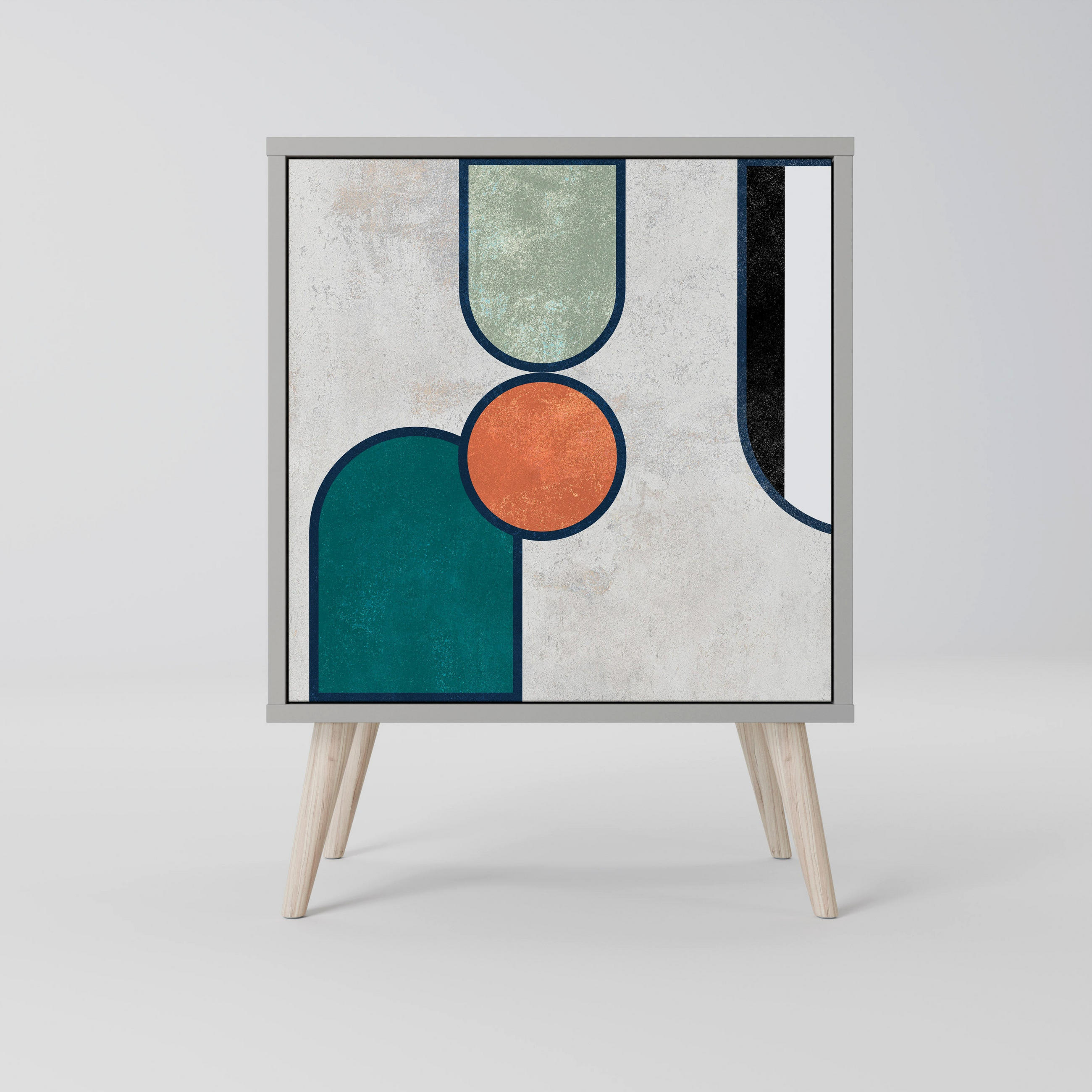 SpaceRebels Sideboard Grau 57.5x77.5x42 cm