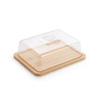 SERVIERBRETT mit Haube Modern Kitchen Naturfarbe 24/18/8 cm Holz - Naturfarben, Holz (18/8/24cm) - Mondex