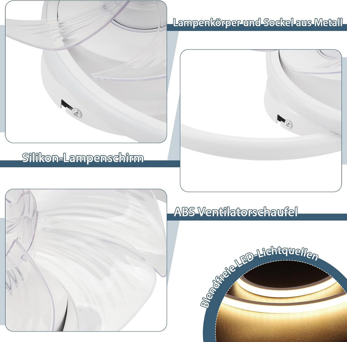 LED-DECKENLEUCHTE Yondis 33/33/16.5 cm - Weiß, Metall (33/33/16.5cm) - ZMH