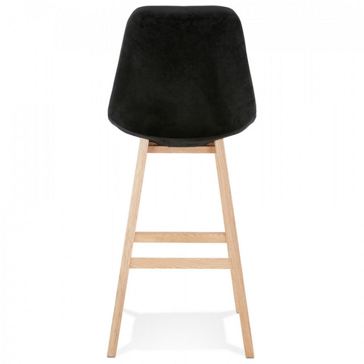 BARHOCKER Schwarz 48x113x56cm - Schwarz, Holz/Textil (48/113/56cm) - AlterEgo