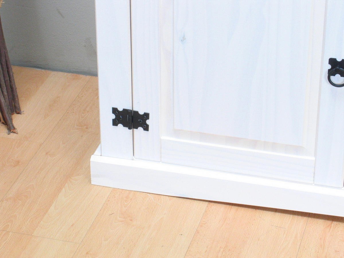 SIDEBOARD weiß - Weiß, Holz/Textil (200/84/44cm) - ebuy24