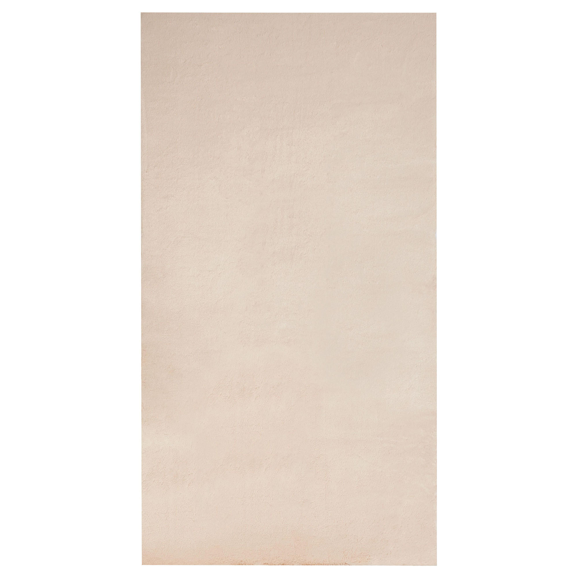 SHAGGY-KUNSTFELLTEPPICH Mirpur 150/80 cm - Beige, Kunststoff (80/150cm) - Beliani