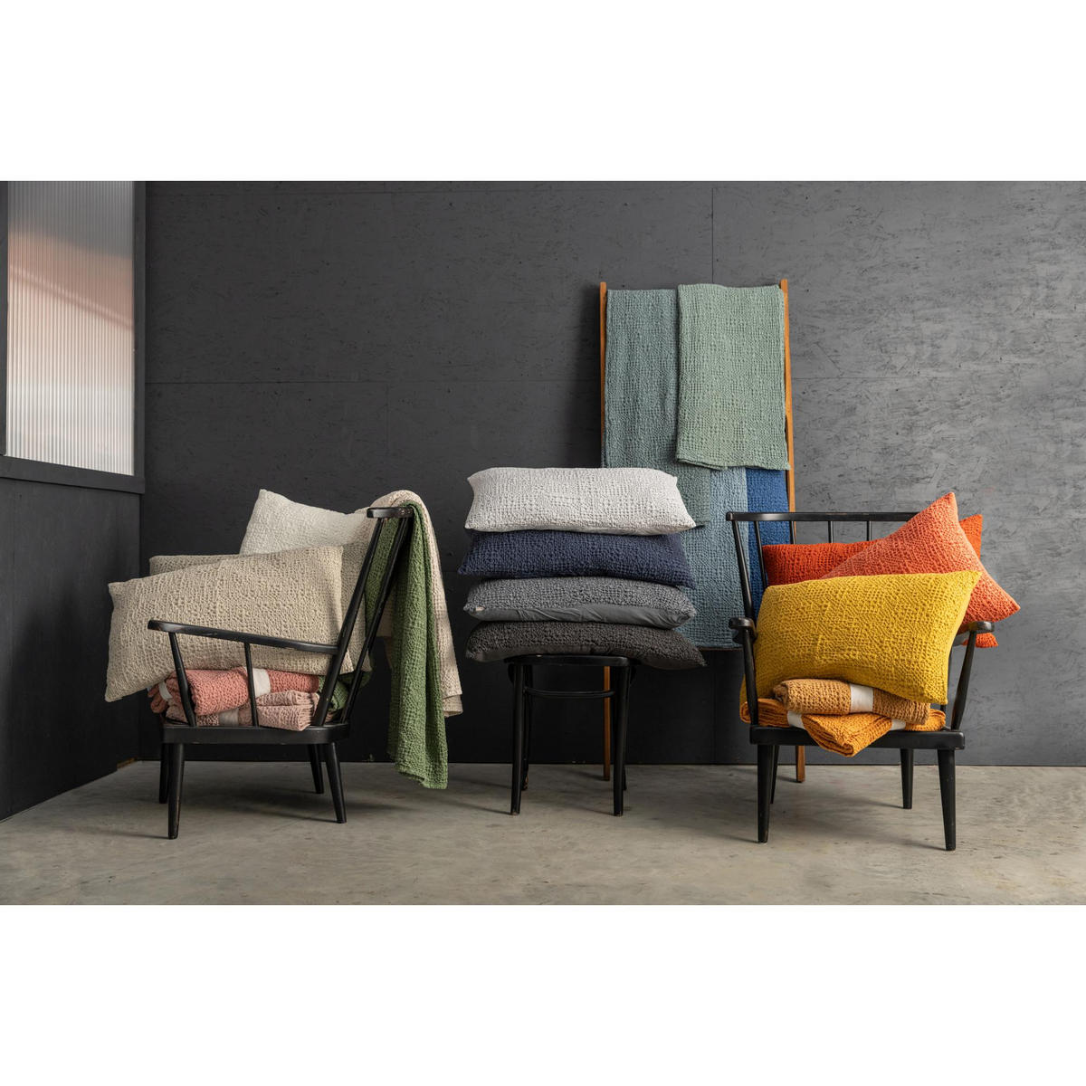PLAID Tana carbonfarben 140 x 200 cm - Schwarz, Textil (140/200cm) - Vivaraise