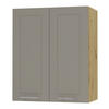 KÜCHENHÄNGESCHRANK Kvantum W3/60 Beige Matt / Eiche Artisan Matt 60 / 32,5 / 72cm - Beige/Eiche Artisan, Holz/Holzwerkstoff (60/72/32.5cm) - Feldmann-Wohnen