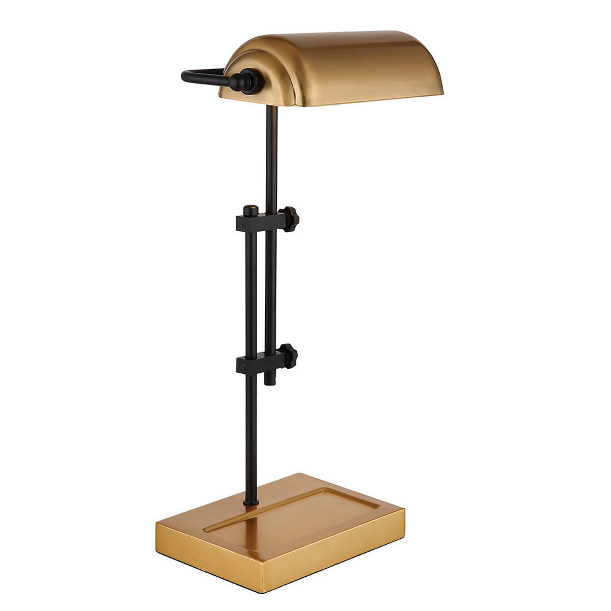 TISCHLEUCHTE Metall Gold Schwarz verstellbar - Goldfarben, Metall (26.5/18.2/50cm) - Globo Lighting