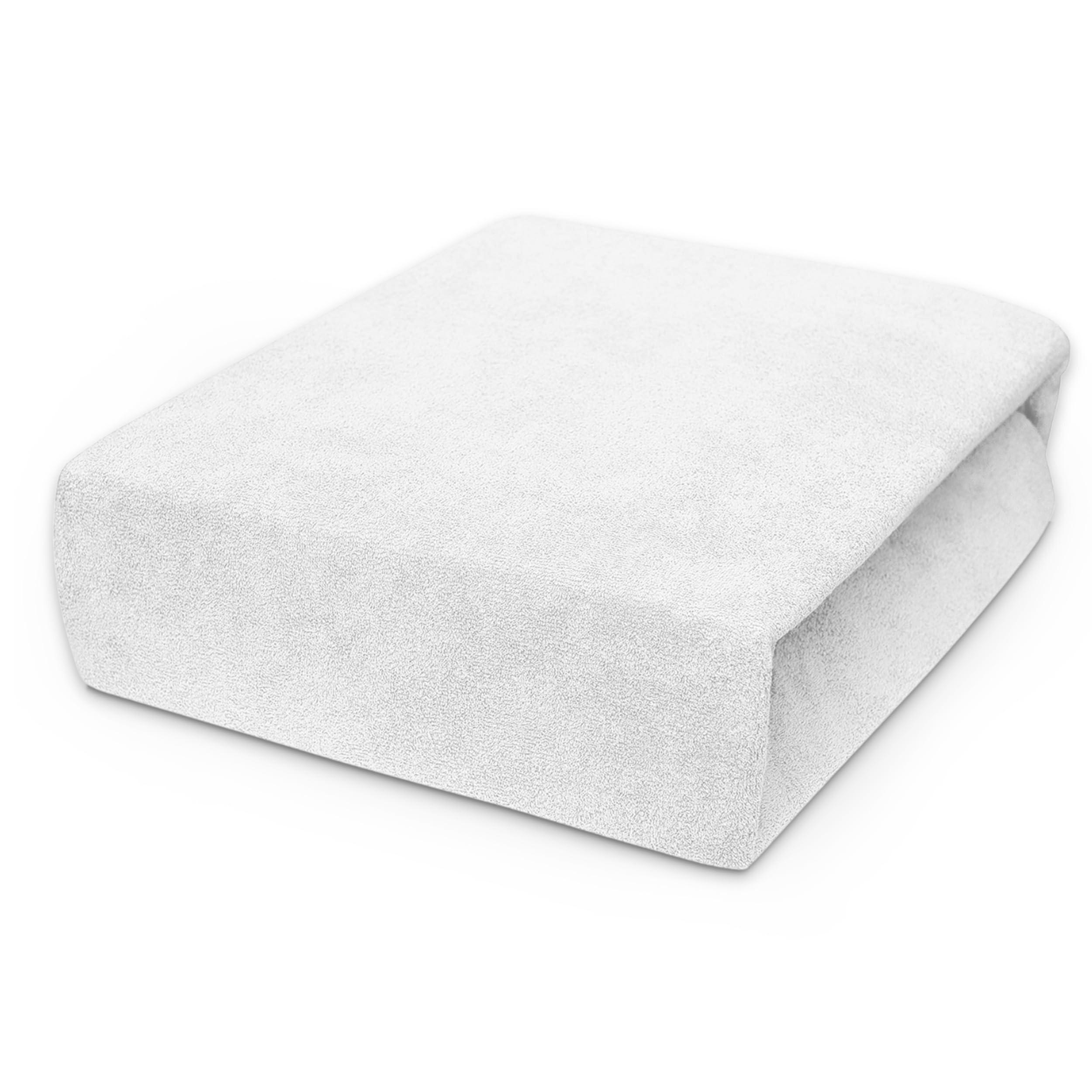 SPANNBETTLAKEN 90/200 cm, Jersey Elastisch 100 % Baumwolle Weiß - Weiß, Textil (90/200cm) - Best For Home