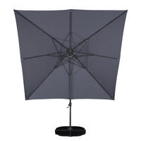 SONNENSCHIRM - Grau - Aluminium - 300 x 270 x 300 cm - Grau, Metall (300/300cm) - home24