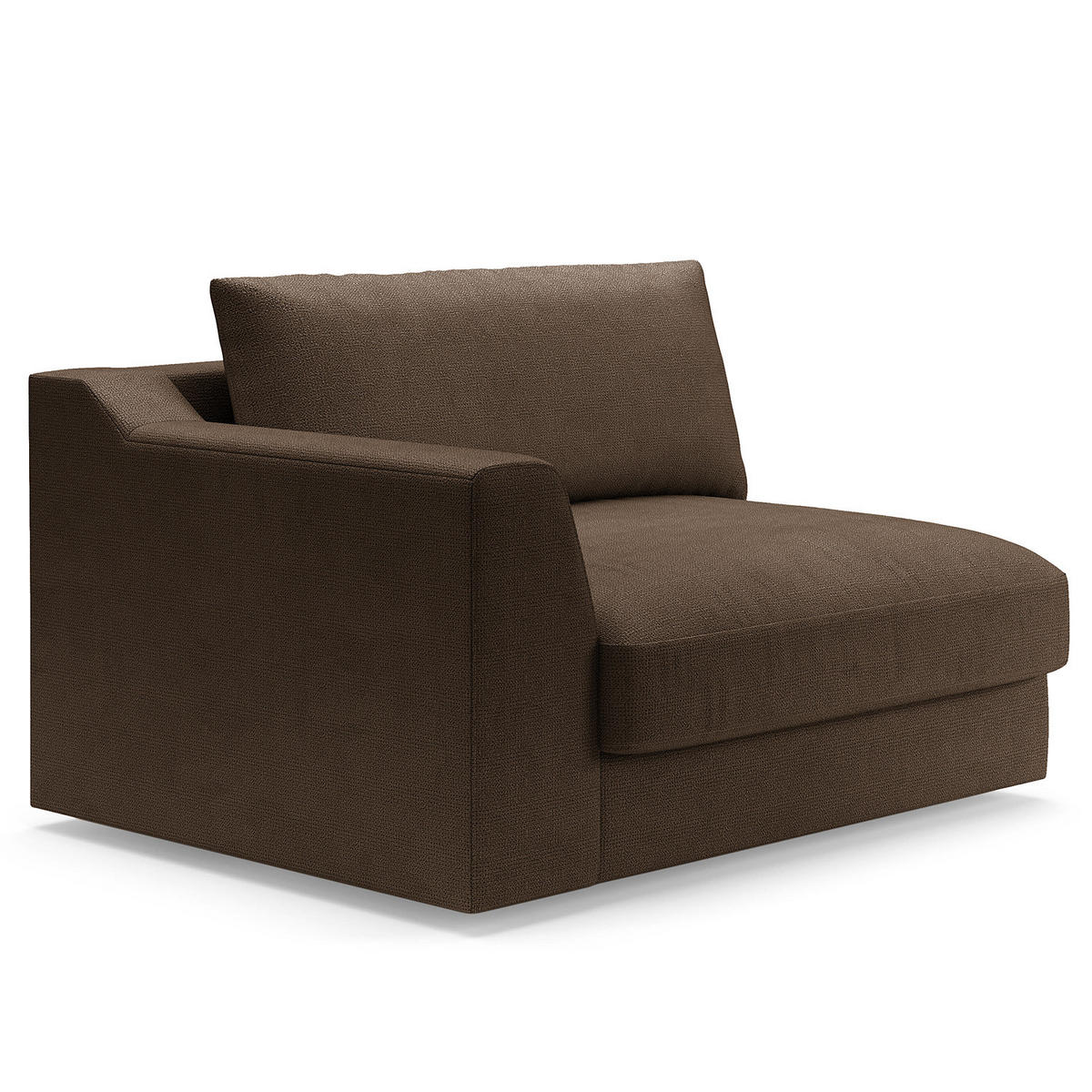 BIG-SOFA - Braun, Kunststoff/Textil (274/90/112cm) - home24
