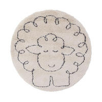 KINDERTEPPICH rund weich poetisch beige - Beige, Textil (120/120cm) - AFK Living