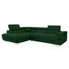 ECKSOFA Torezio, Seite: Links - Grün, Holz/Textil (274/203cm) - MIRJAN24