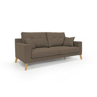 LINEARSOFA Danish - Braun, Textil (206/95/91cm) - Divani.store