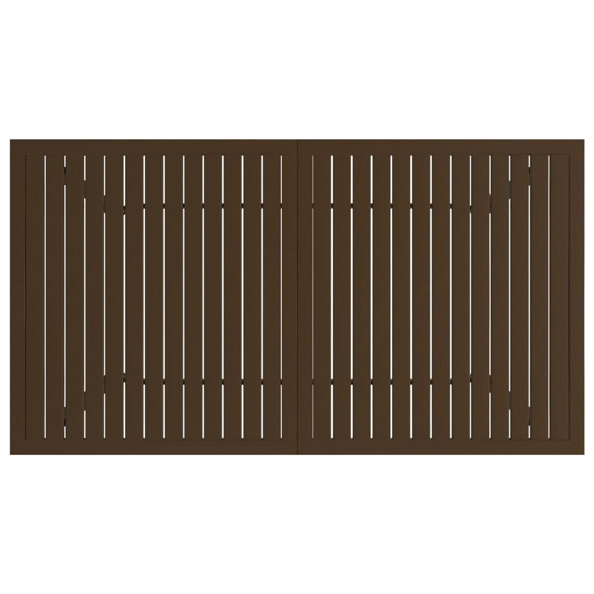 GARTENTISCH Tommi Braun 140x80x72 cm Stahl - Braun, Metall (140/80/72cm) - DELUKE