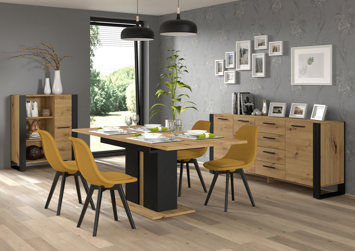 ESSTISCH Artisann 200/76/90 - Eiche Artisan, Holzwerkstoff (90/200/76cm) - RAUMHIRSCH FURNITURE