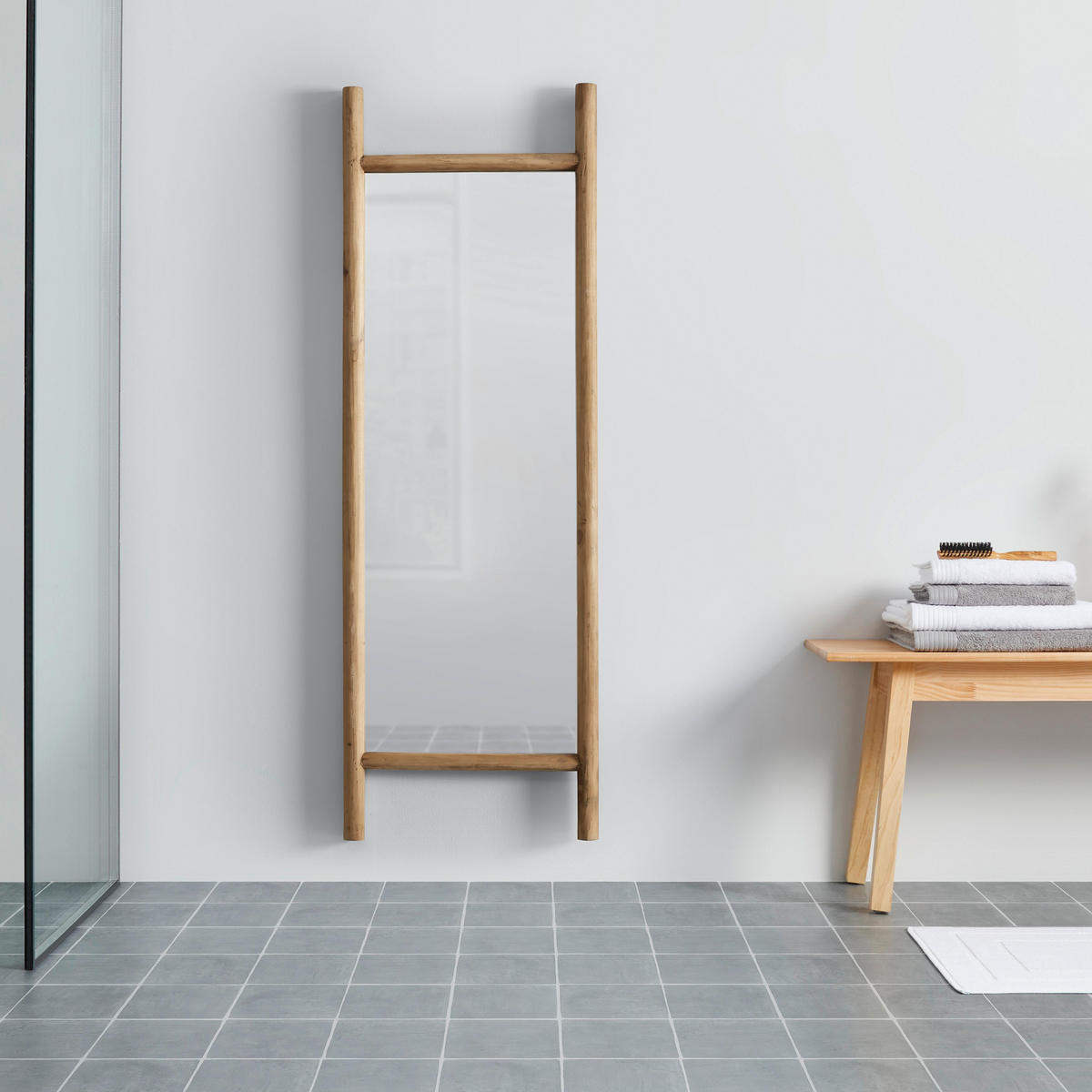SPIEGEL Jasmin ca. 57 /170 cm Tannenholz massiv - Naturfarben, Holz (57/170/5cm)