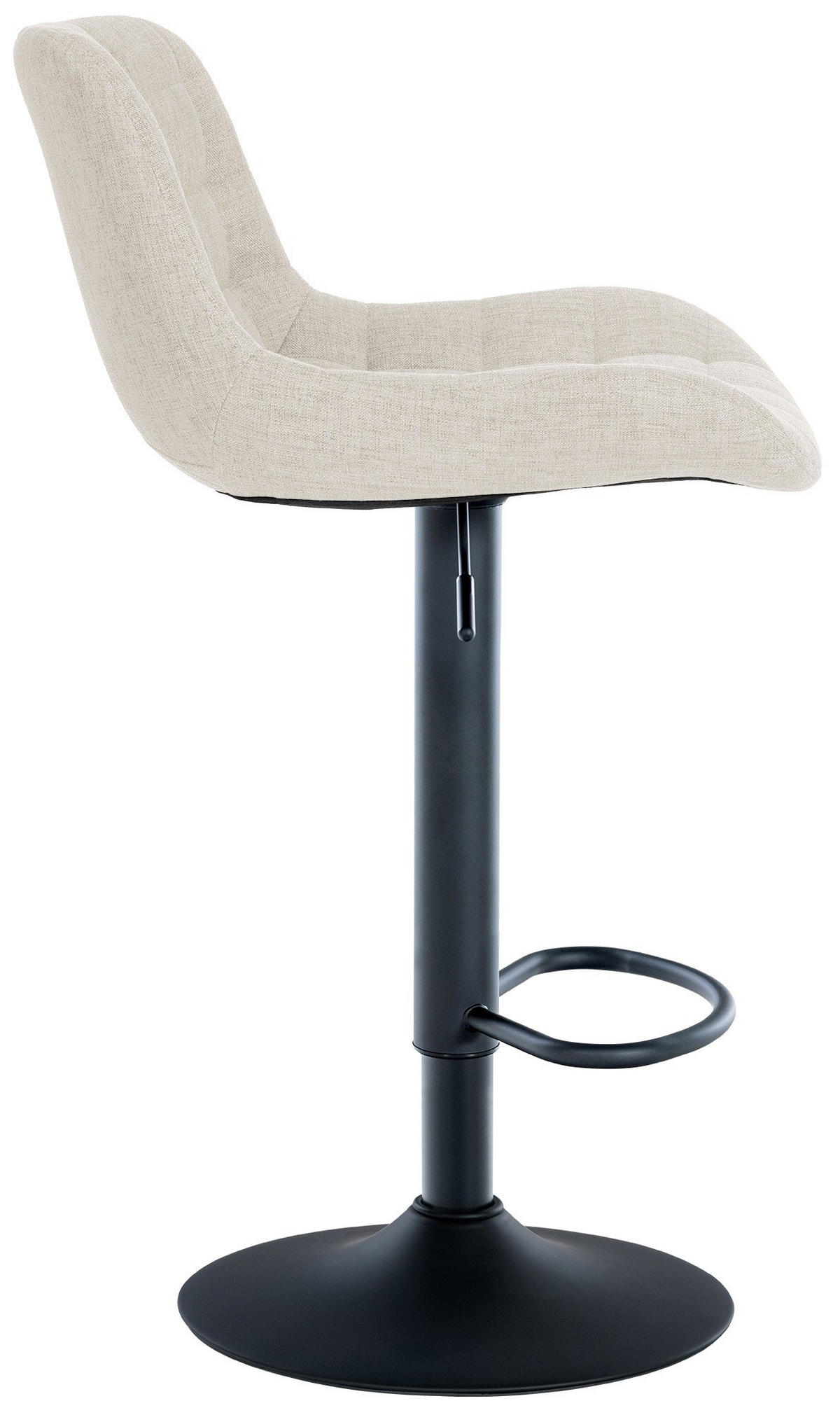 BARHOCKER Tover 81-105x48x54 cm Creme - Creme, Metall (48/81/54cm) - furnicato