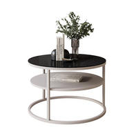 COUCHTISCH CIRI GLAS KASCHMIR mit Regal - Beige, Glas (60/60/42cm) - Lookway