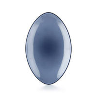 SERVIERTELLER EQUINOXE 35 cm Cirrusblau - Hellblau, Keramik (22.3/4/35cm) - Revol Porcelaine France