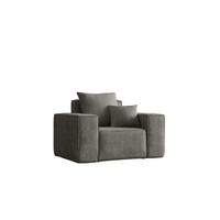SESSEL ELLA Modern Stoff Noel Grau - Grau, Holz/Textil (90/78/117cm) - Kaiser Möbel