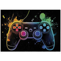 FOTOTAPETE Kinderzimmer Junge Gaming Kindertapete 400x280 - Multicolor, Papier (400/280cm) - Wallarena