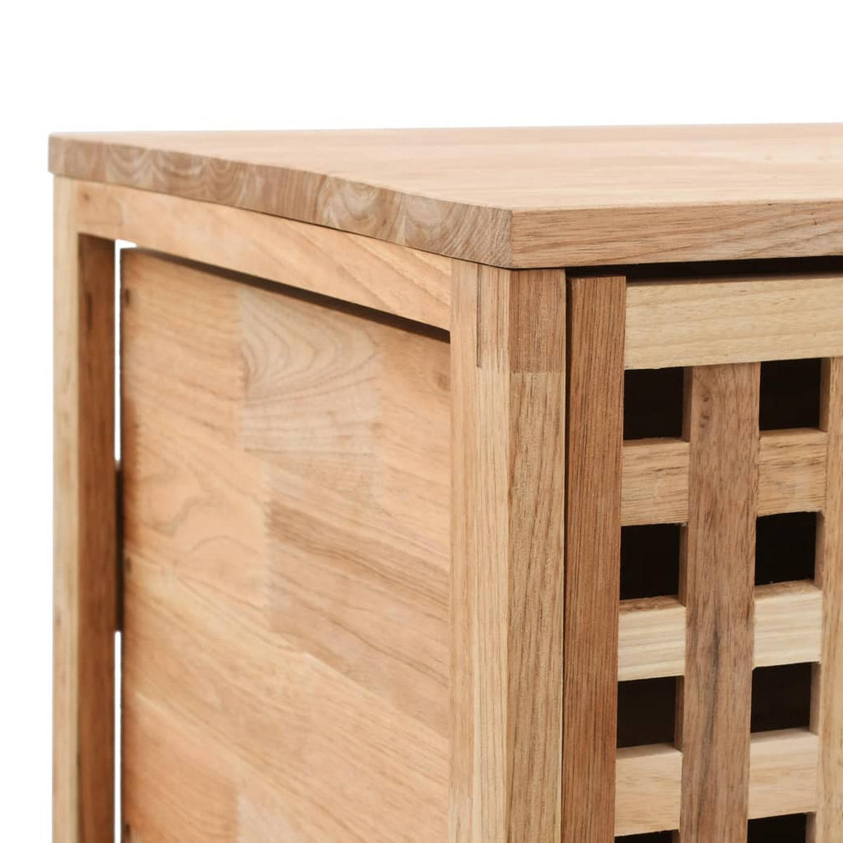 BADSCHRANK 41/41/91 Cm Massivholz Walnuss - Eichefarben, Holz (41/91/41cm) - vidaXL