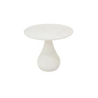 COUCHTISCH CORDOBA 60/60/50 cm Beton, Weiß rund - Weiß, Naturmaterialien (60/60/50cm) - Elementi
