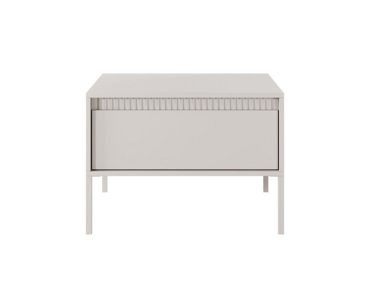 COUCHTISCH Beige Senso 68/48 cm - Beige, Holzwerkstoff (68/68/48cm) - Bettso
