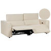 2-SITZER-SOFA Cord beige USB-Port elektrisch verstellbar Ulven - Beige, Textil (222/76/106cm) - Beliani