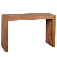 KONSOLENTISCH – Massivholz, platzsparend, Landhausstil, stabiles Gestell - Braun, Holz (40/115/75cm) - KADIMA DESIGN