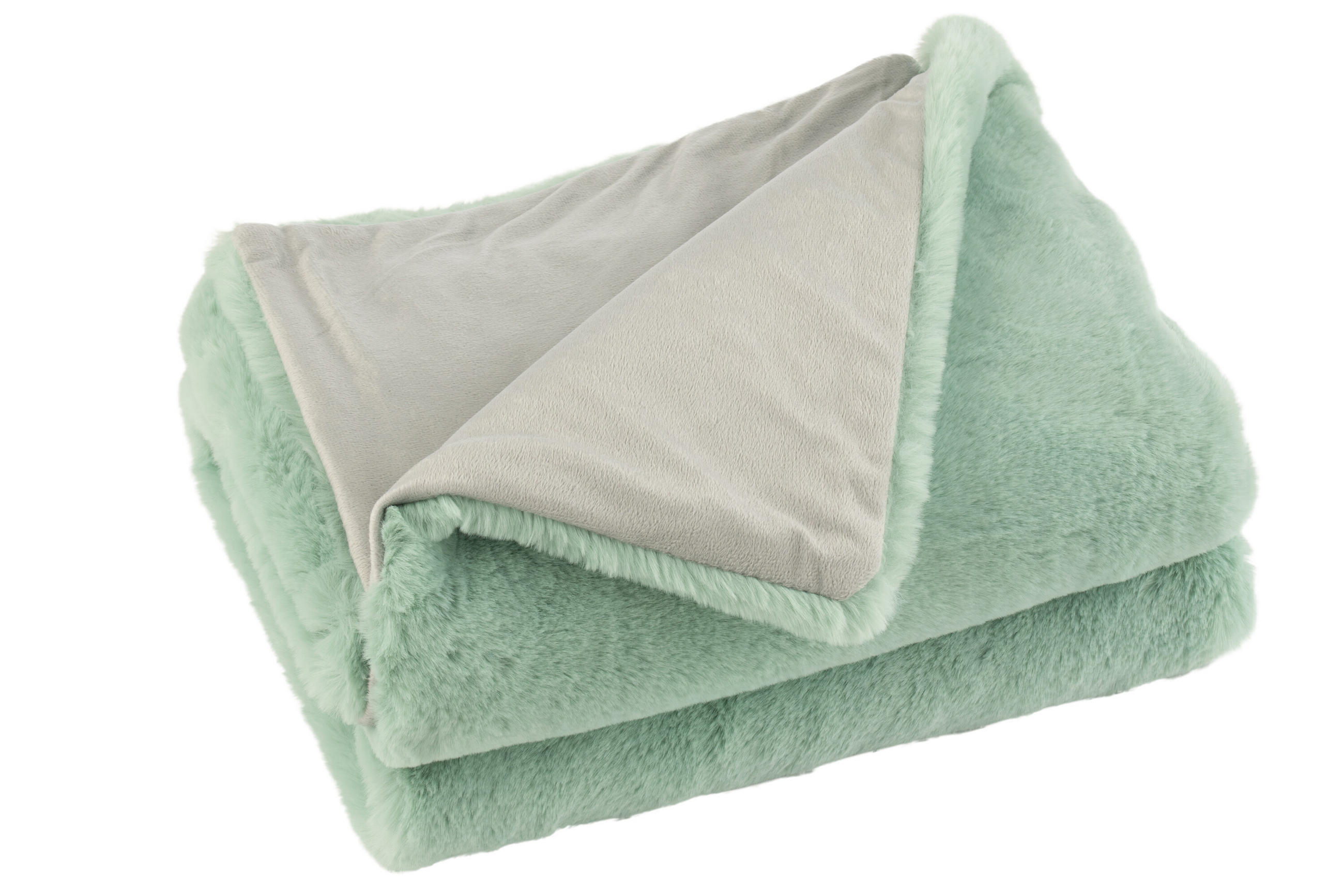 PLAID CUTIE - Textilwaren - Mint - 180/130/3 cm - Mintgrün, Textil (130/180cm) - J-Line