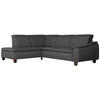 ECKSOFA mit Ottomane links Kaylil Flachgewebe anthrazit - Anthrazit, Kunststoff (187/247cm) - 58aufmkessel