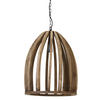 HÄNGELAMPE Haranka Braun Ø47/56 cm - Dunkelbraun, Holz (47/47/56cm) - Light & Living
