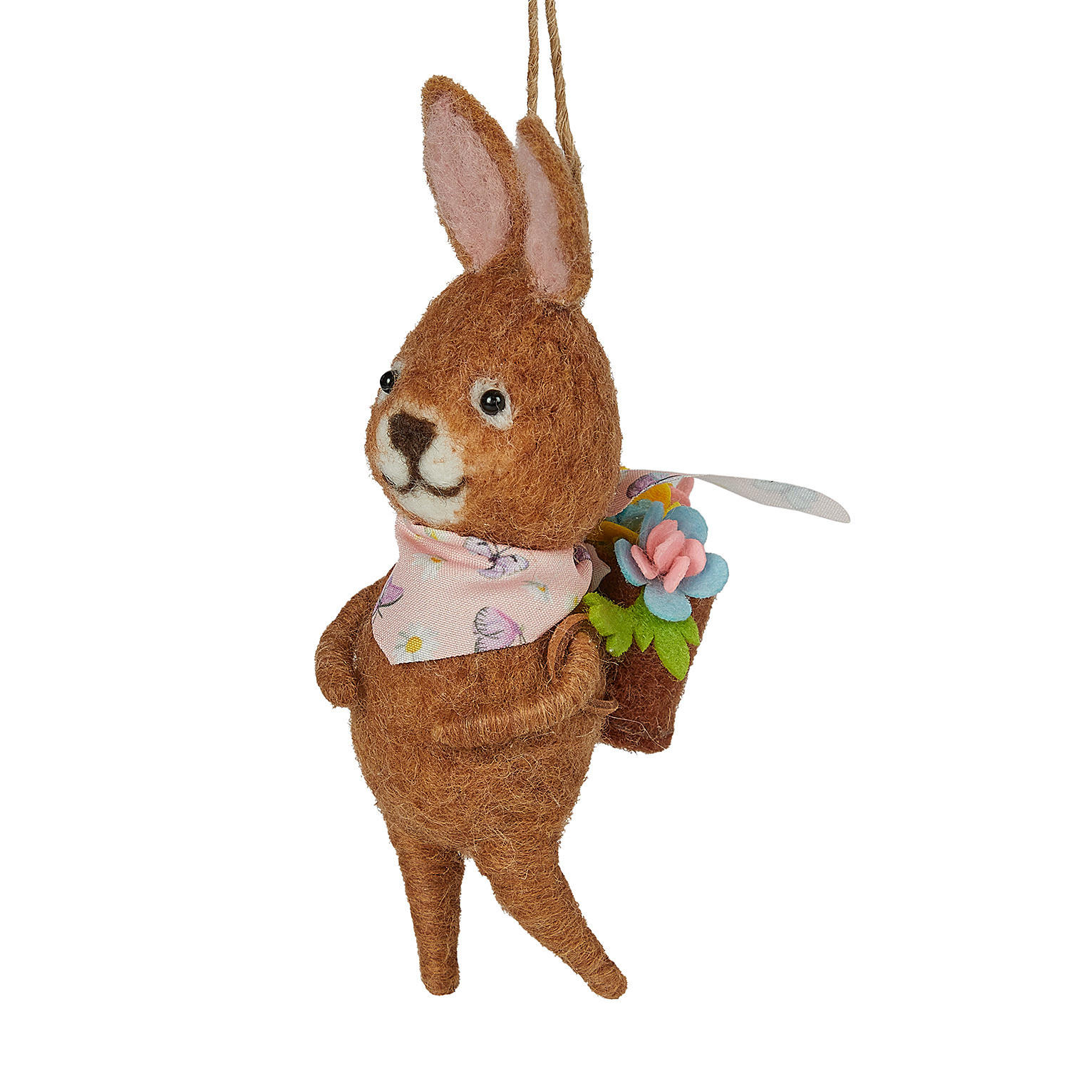 ANHÄNGER FUNKY FRIENDS Häschen Rucksack - Braun, Textil (5/15/7cm) - Butlers