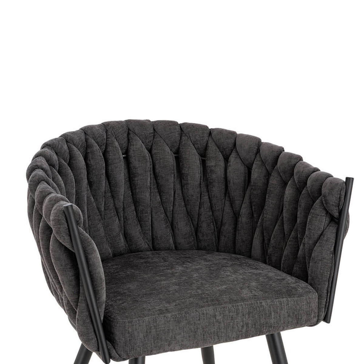 ESSZIMMERSTUHL AYLA - Dunkelgrau, 2 - Dunkelgrau, Kunststoff (62/79/51cm) - Home Deluxe