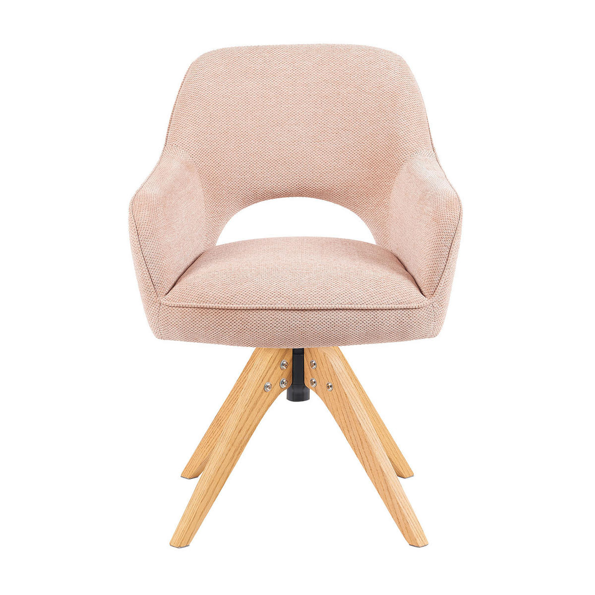 DREHSTUHL Mika-Lena - Honigeiche/Rosa, Eichenholz/Holz (60/87/65cm) - DUBI Möbel
