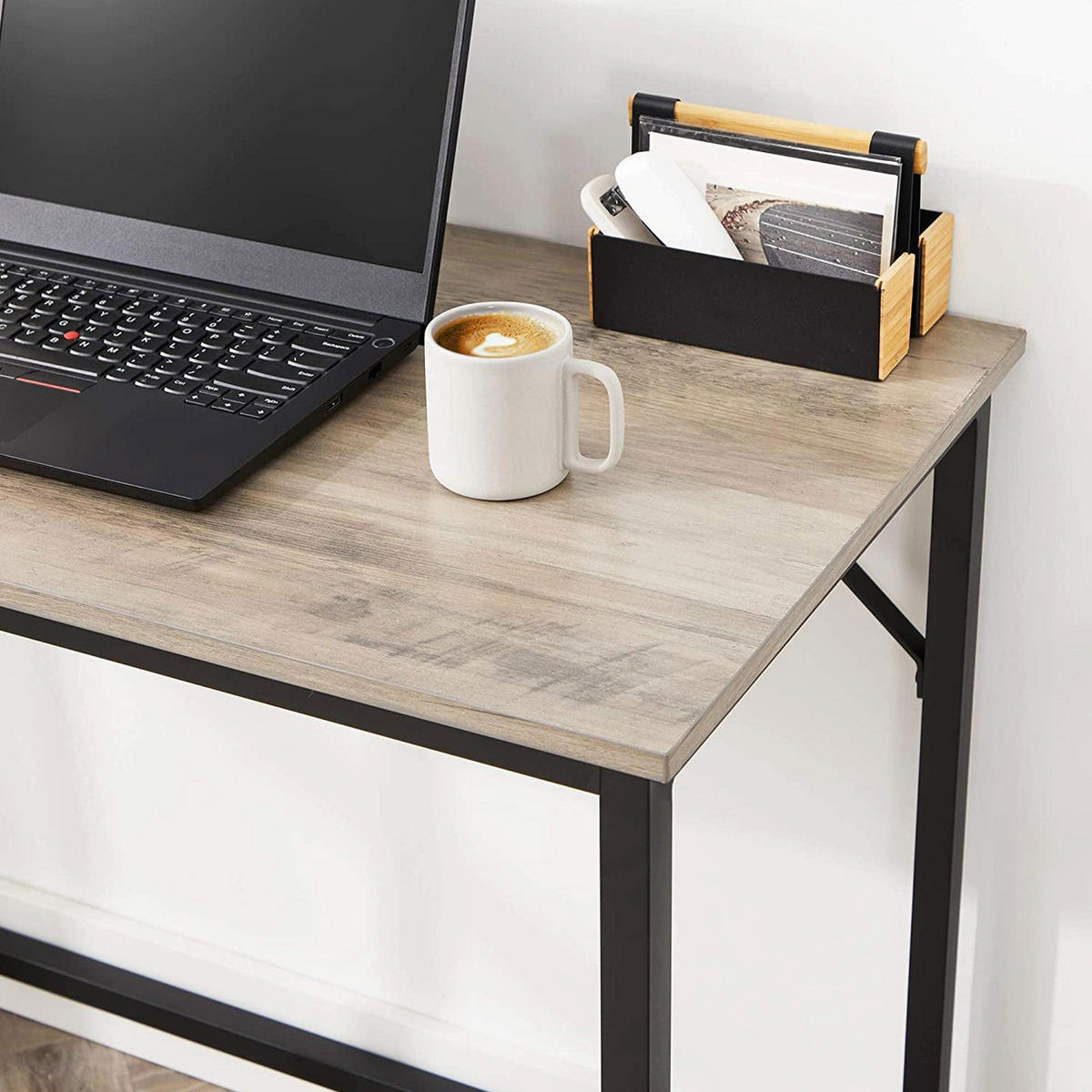 SCHREIBTISCH COMPUTERTISCH - Schwarz Hochglanz, Holzwerkstoff (100/50/75cm) - Hansiro
