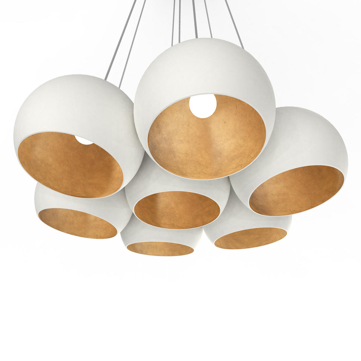 HÄNGELEUCHTE - Goldfarben, Metall (25/25/20cm) - Lumicom