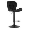BARHOCKER WEST schwarzer Sitz, schwarze Basis - Schwarz, Textil (46/111/48.5cm) - Valora