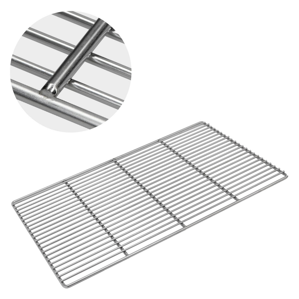 GRILLROST - Silberfarben, Metall (34/54cm) - BBQ Boss