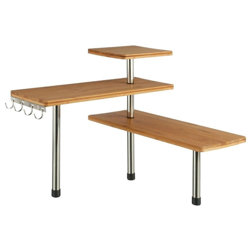 ECKREGAL Bambus - Braun, Naturmaterialien (43/39/43cm)
