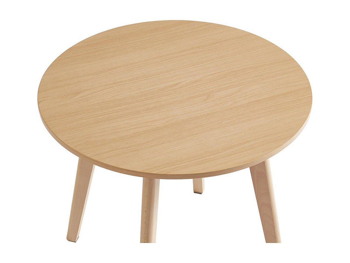 ESSTISCH - 2 Personen - Holz, Platte - Naturfarben Hell - LOULOUNE - Naturfarben, Holz (60/51/60cm) - Vente-Unique