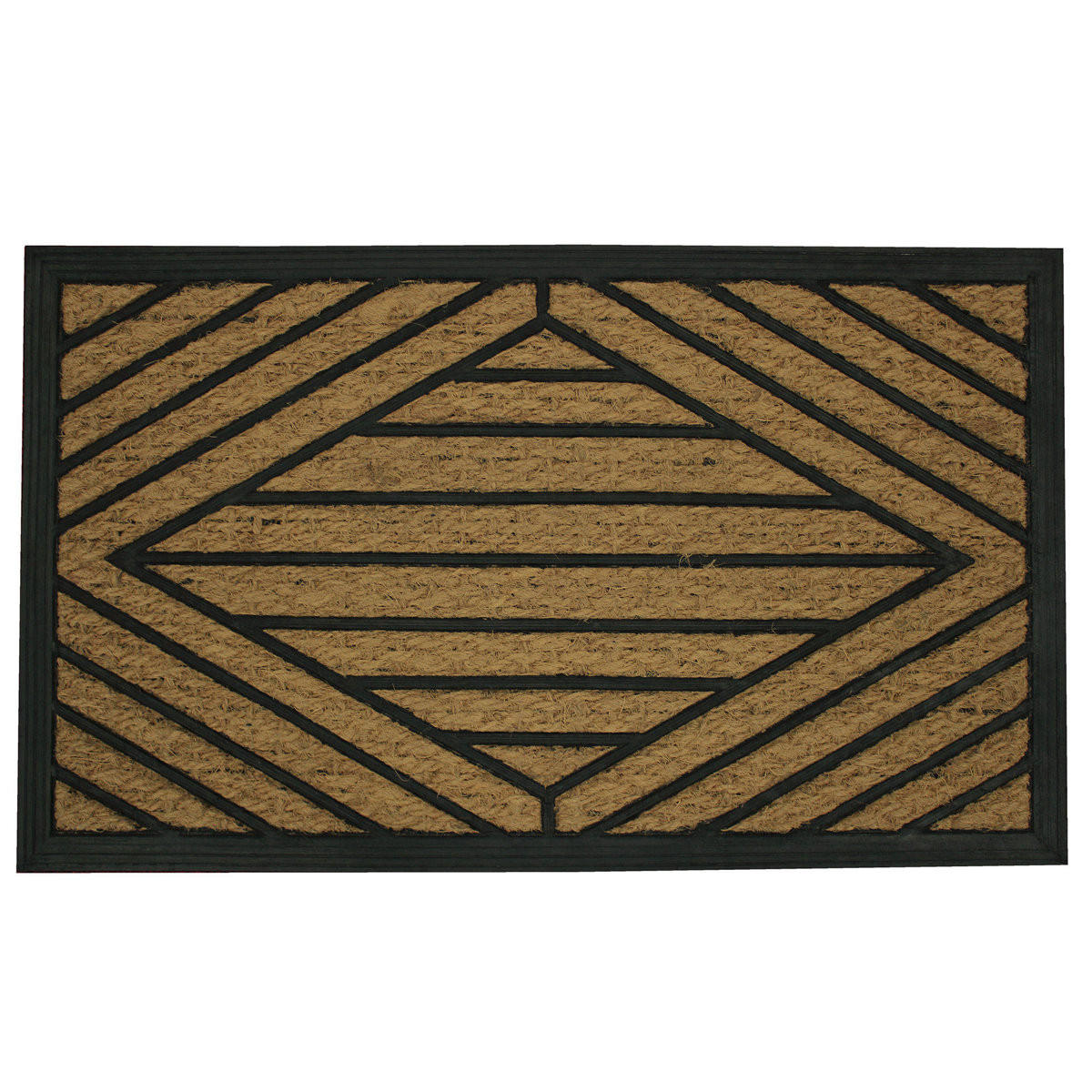 FUSSMATTE 45/75 cm Braun, Schwarz - Braun, Naturmaterialien/Kunststoff (75/45cm) - Douceur d´intérieur