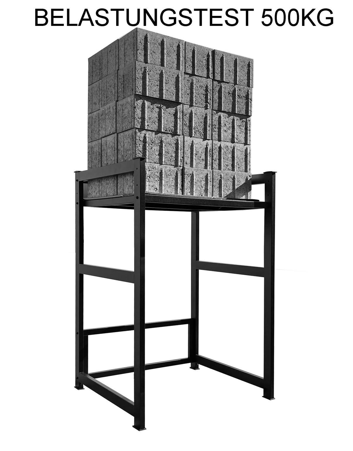 WASCHMASCHINENREGAL 74x65x111 cm - Schwarz, Metall (74/111/65cm) - QUICK STAR