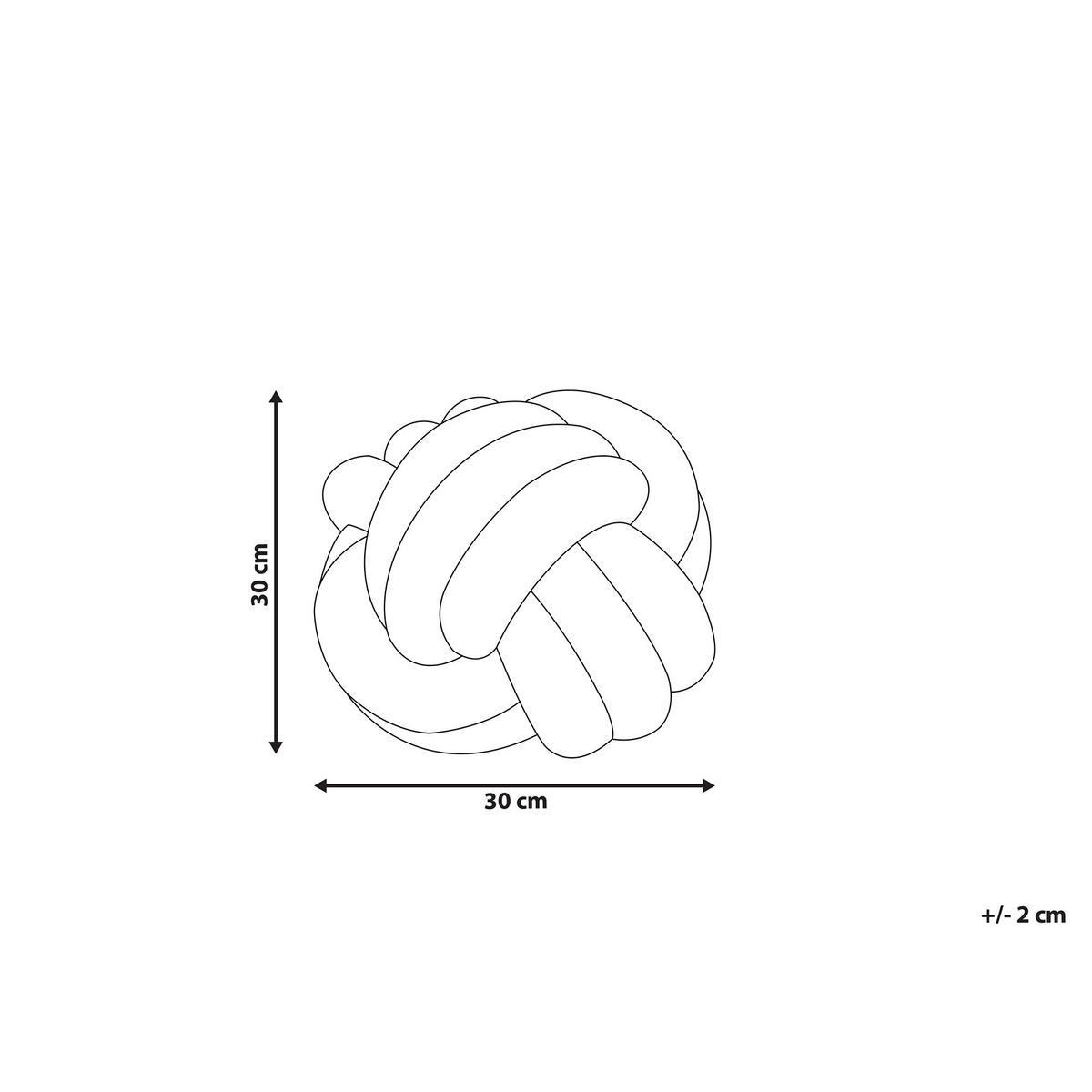 DEKOKISSEN Grau 30/30 cm Malni - Grau, Textil (30/30cm) - Beliani